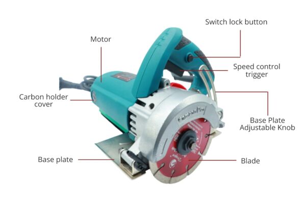 Camron Pro Heavy Duty Electric 1700W Cutter Machine 5 Inch Multipurpose For Tile - Image 3