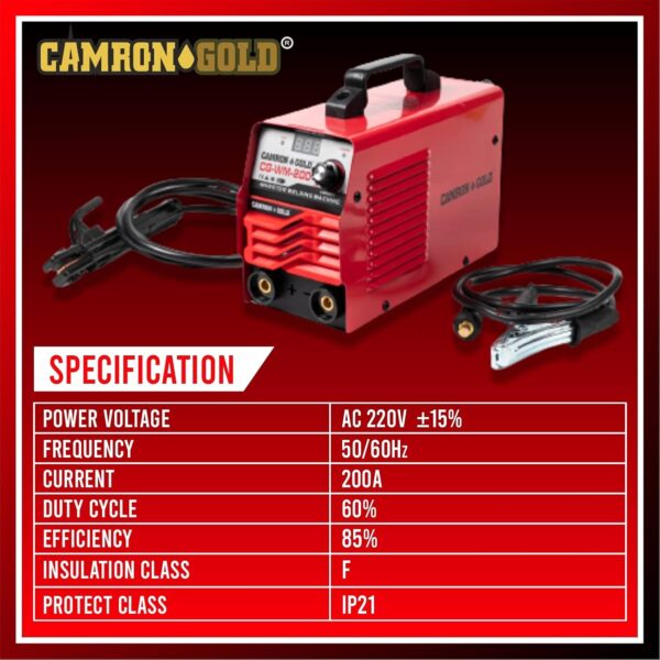 Camron Gold Welding Machine with Accessories ARC 220V Power Voltage - Image 2