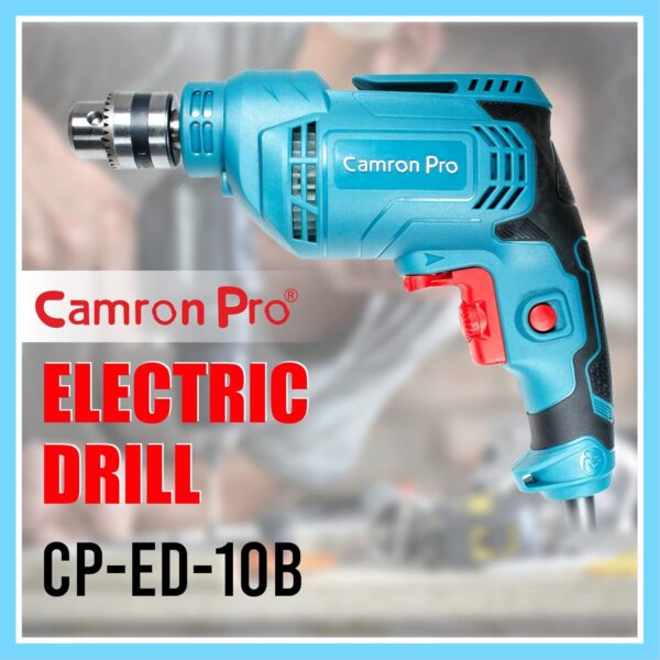 Camron Pro 220 V Corded Electric Professional Drill Machine 450-watt 10mm 0-3300 rpm (Blue) - Image 2