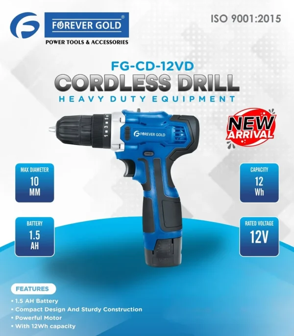 Forever Gold FG-CD-12VD Cordless Drill