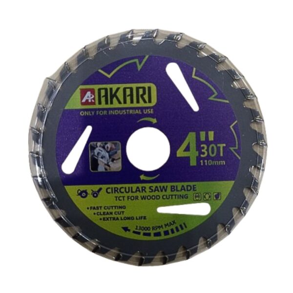 Akari Circular Saw Blade 4" 30T for Wood Cutting